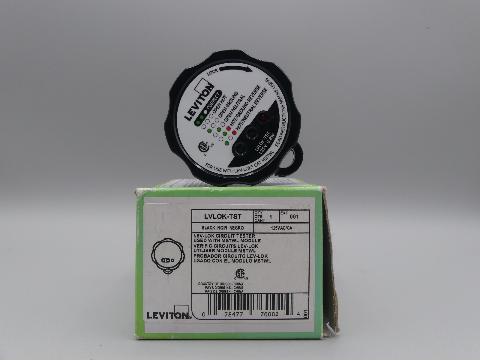 Leviton LVLOK-TST Lev-Lok Circuit Tester