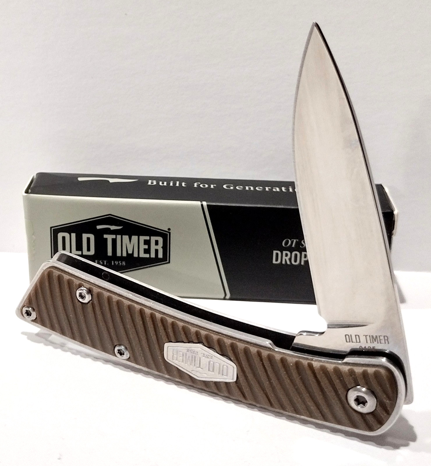 Schrade Old Timer Slim Linerlock Drop Point Every Day Carry Folding Pocket Knife