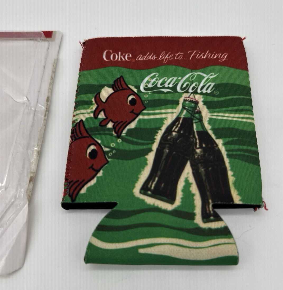 ProFishiency Coca Cola Coke Adds Life To Fishing Beverage Coozie NEW