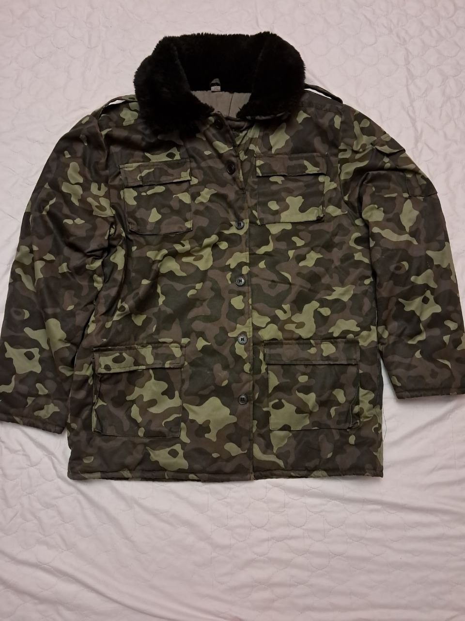 Military Jacket Winter Dubok Armed Forces of Ukraine Parka Fufaika Soldier Army