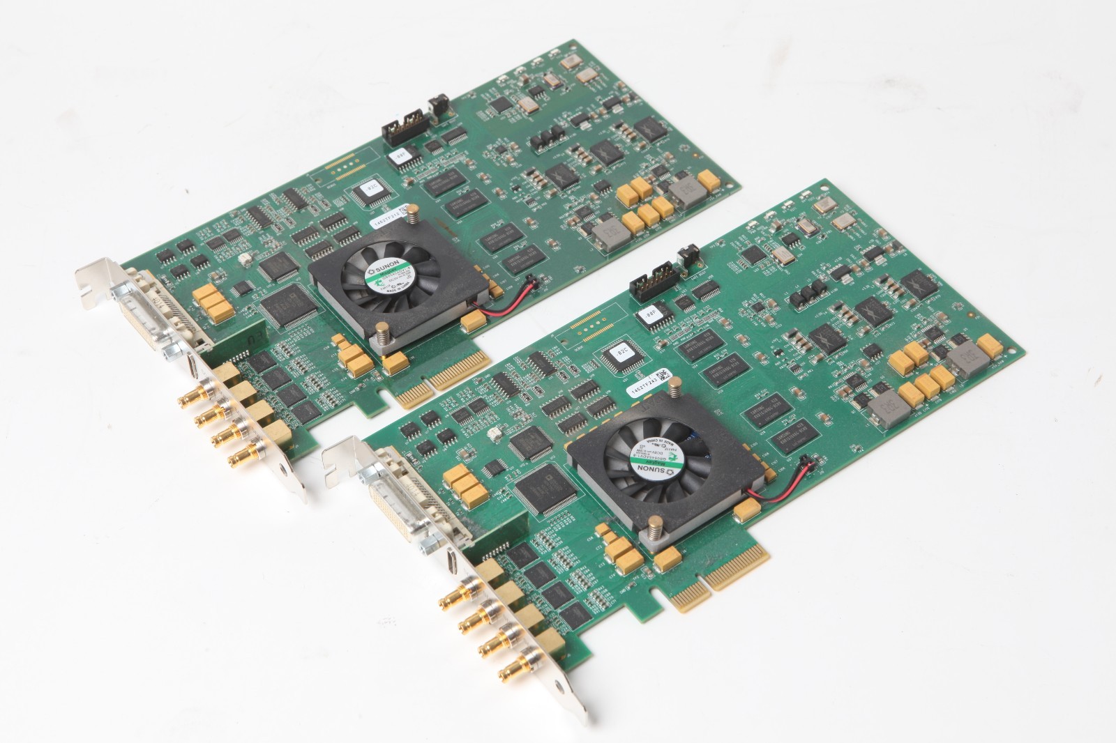 Pair of AJA Kona-3G-R0 Dual Link HD/SD PCIe HDMI Video Card