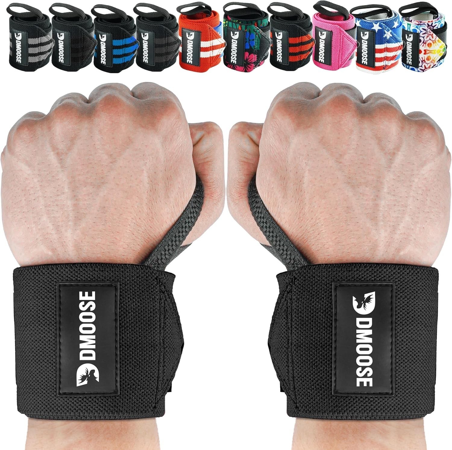Munequeras de fitness para levantamiento de pesas de 45 cm Munequera de gimnasio