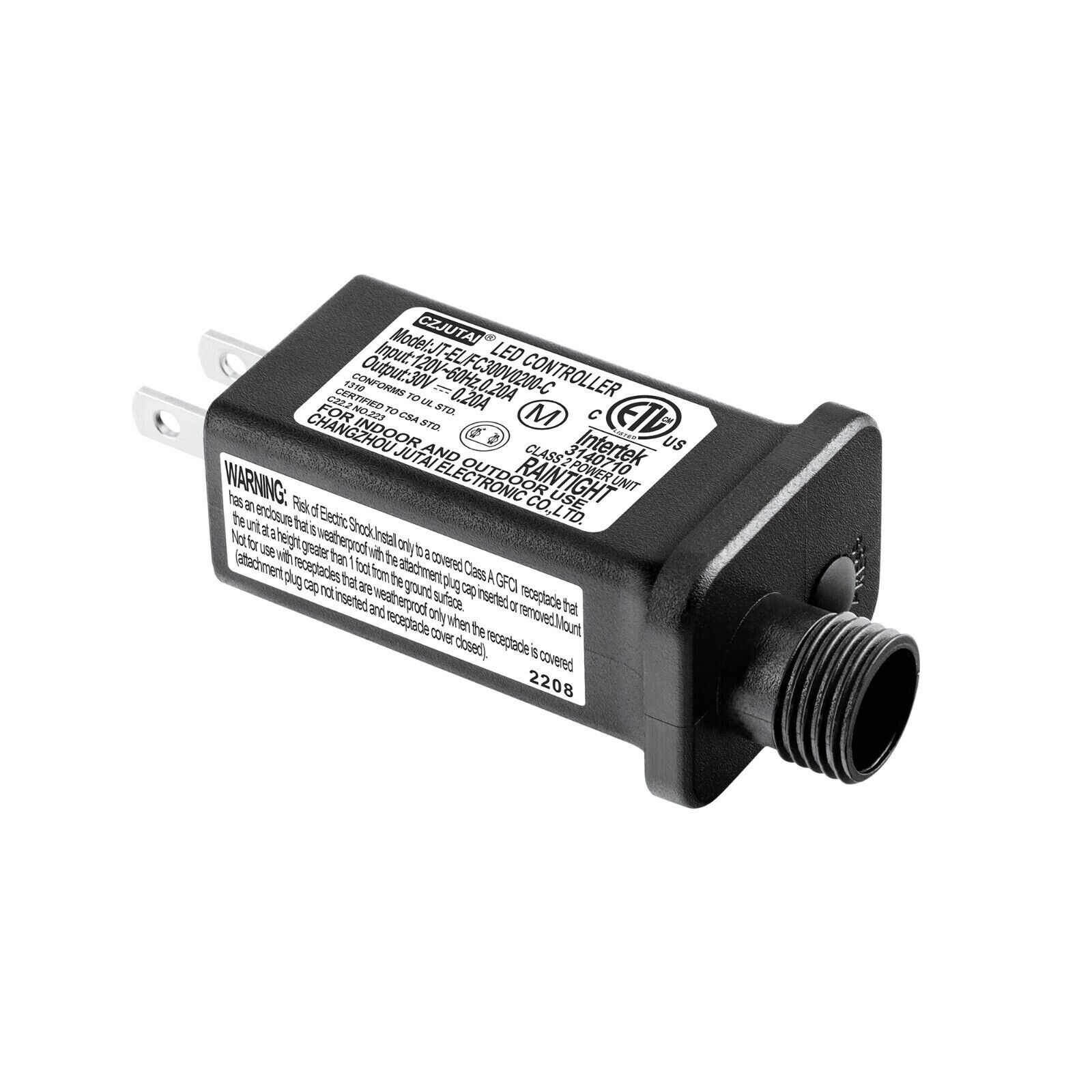 LED Transformer JT-EL/FC300V0200-C Class2 Power IP44 For Christmas String Light