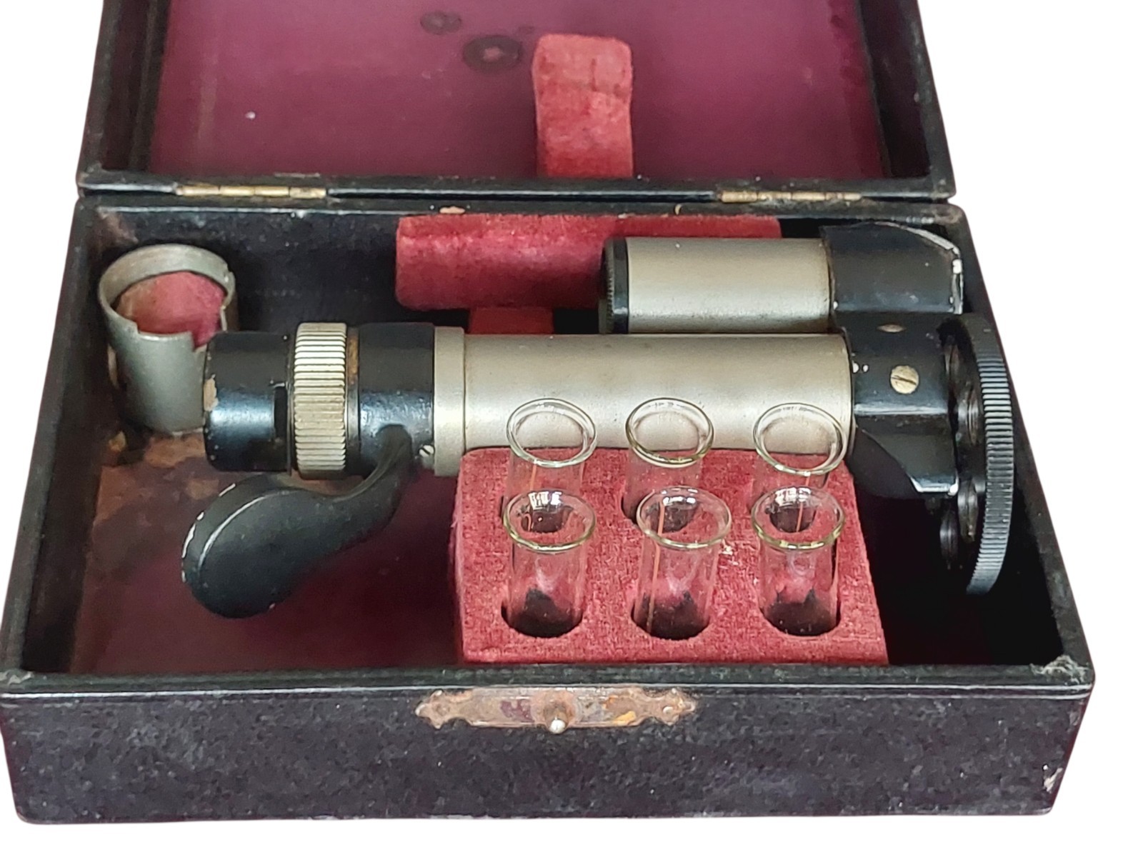 ANTIQUE HAND SPECTROMETER SCHMIDT & HAENSCH MADE IN GERMANY COMPLETE DUTY FREE