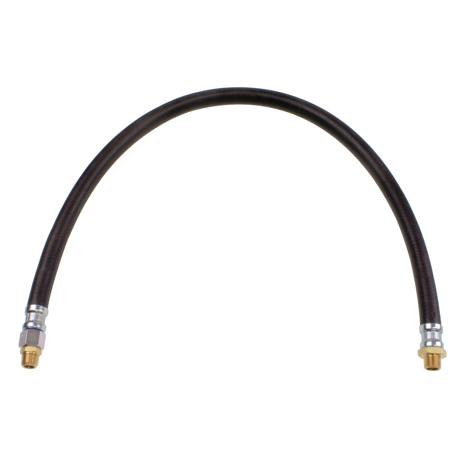 1/2" AIR HOSE ASSEMBLY - 36" - 3/8"-18 (1 FIXED & 1 SWIVEL) - MAX OP 225 psi