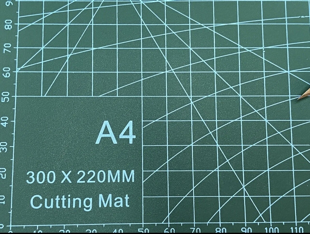 Modeler’s Craft Tool Bending CUTTING MAT (A4 SIZE/GREEN) For Model Building
