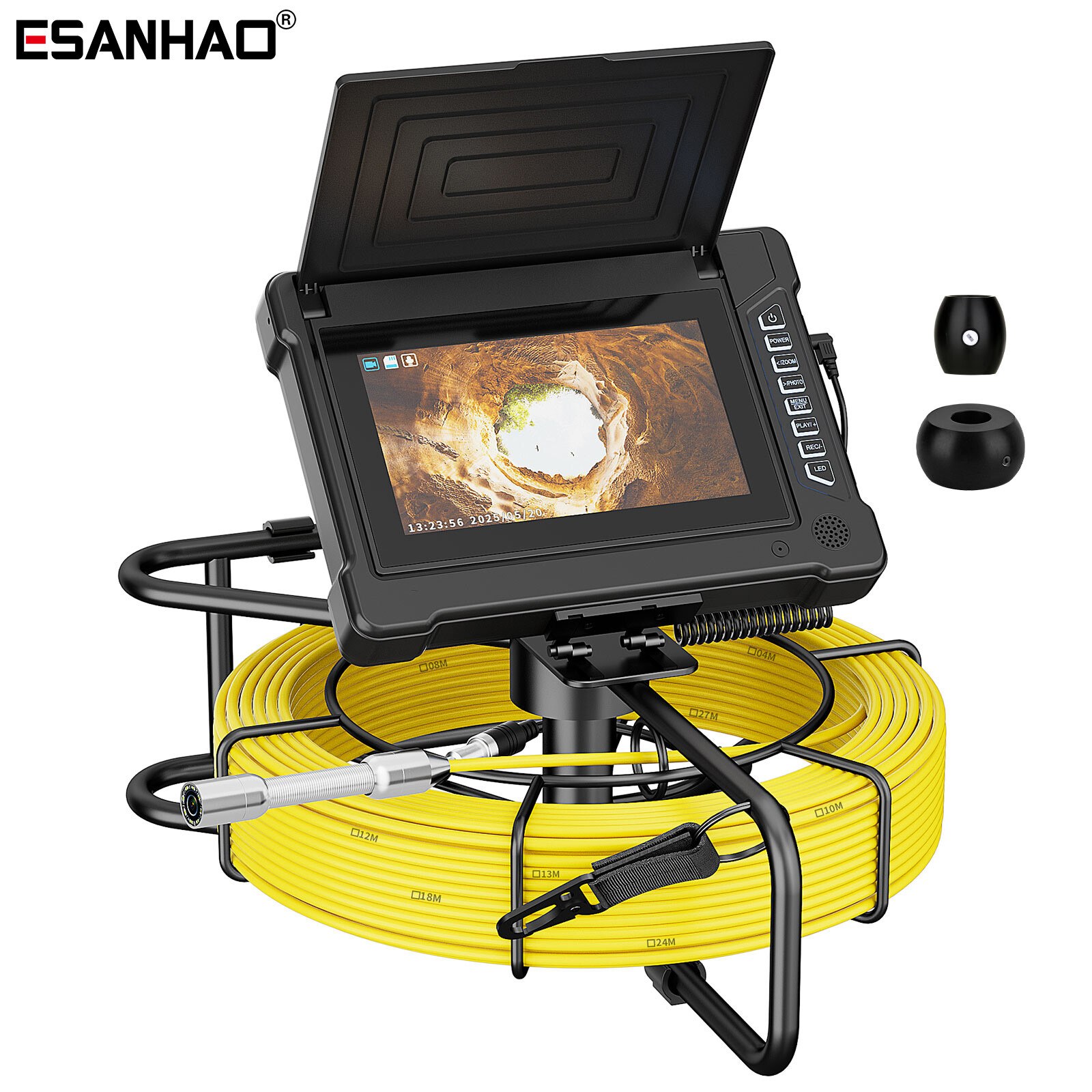 40m 7inch Sewer Camera Pipe Inspection Camera Drain Industrial Endoscope Camera