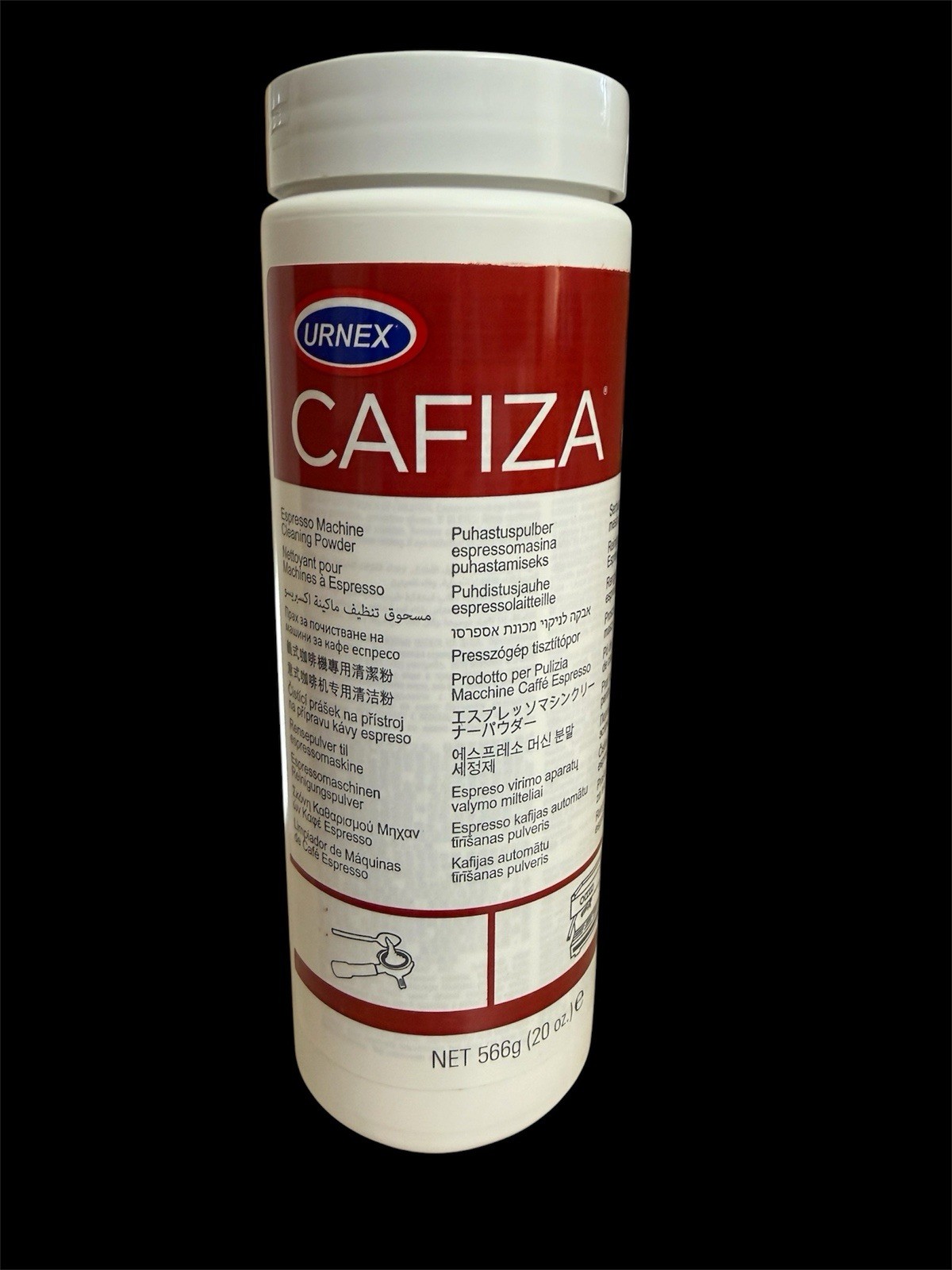 Urnex Cafiza Espresso Machine Cleaning Powder - 566 grams - 20oz - Professional