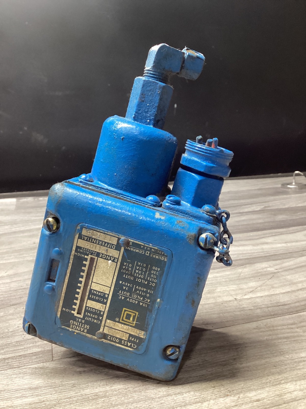 SQUARE D 9012 ACW21 PRESSURE SWITCH #123B108PR2