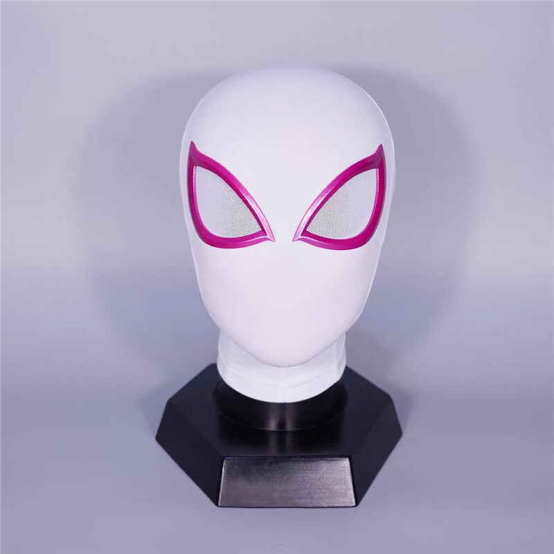 Across The Spider-Verse Spider-Gwen Helmet Cosplay Gwen Mask Costume Halloween
