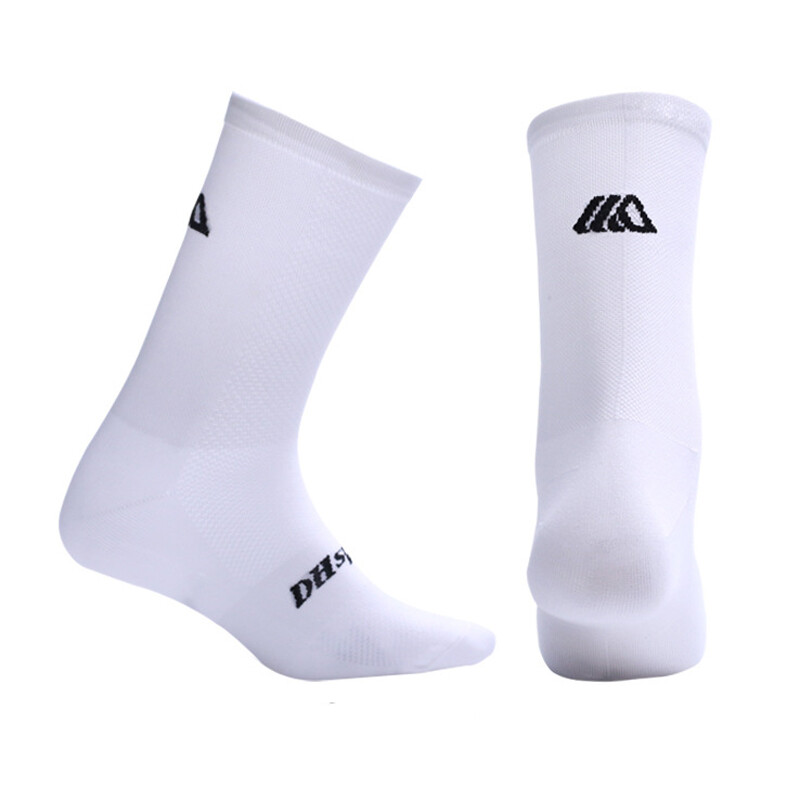 Road Cycling Riding Socks Bicycle Bike Sports Athletic Socks XC BMX MTB White