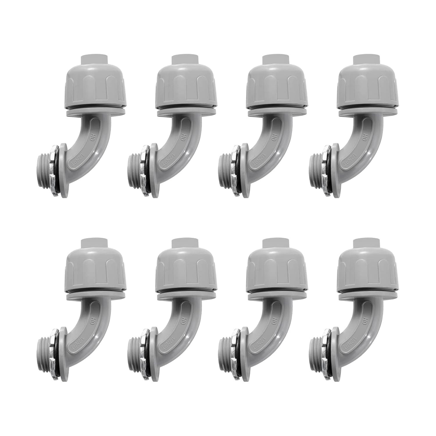 1/2-Inch Liquid Tight Connector 90-Degree, for PVC Electrical Flexible Conduit F