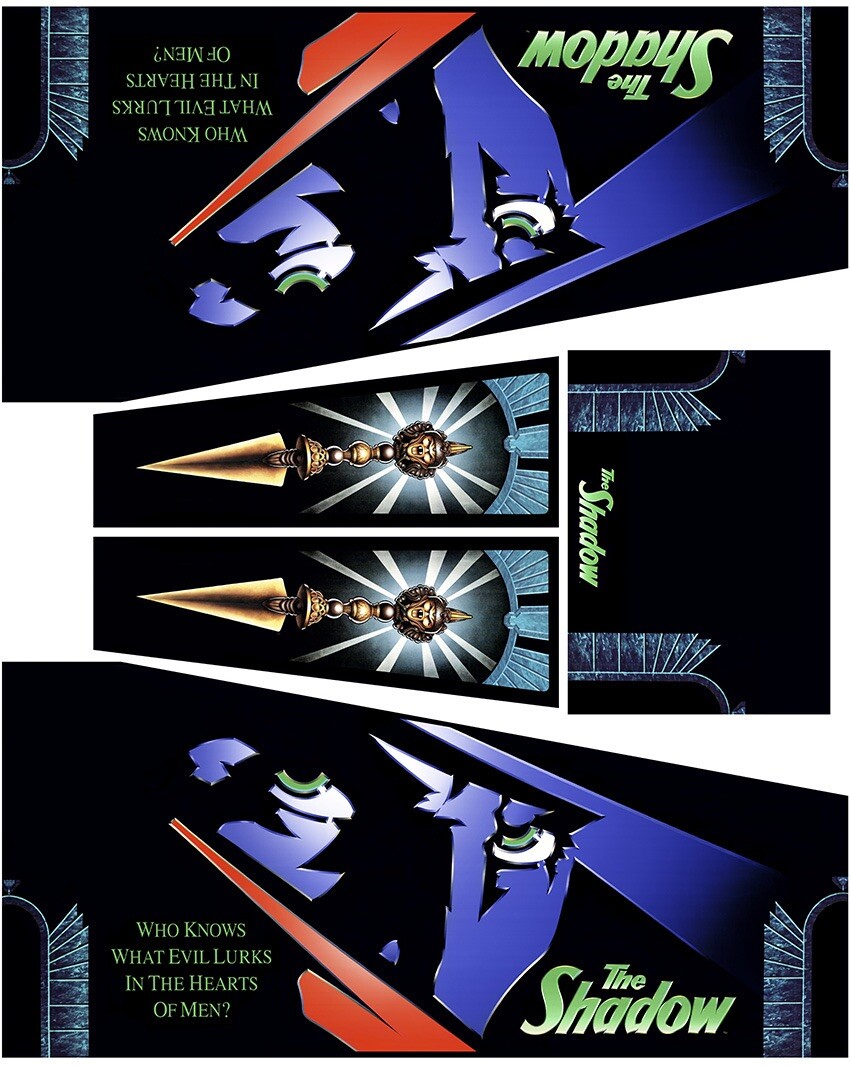 The Shadow Pinball Decals