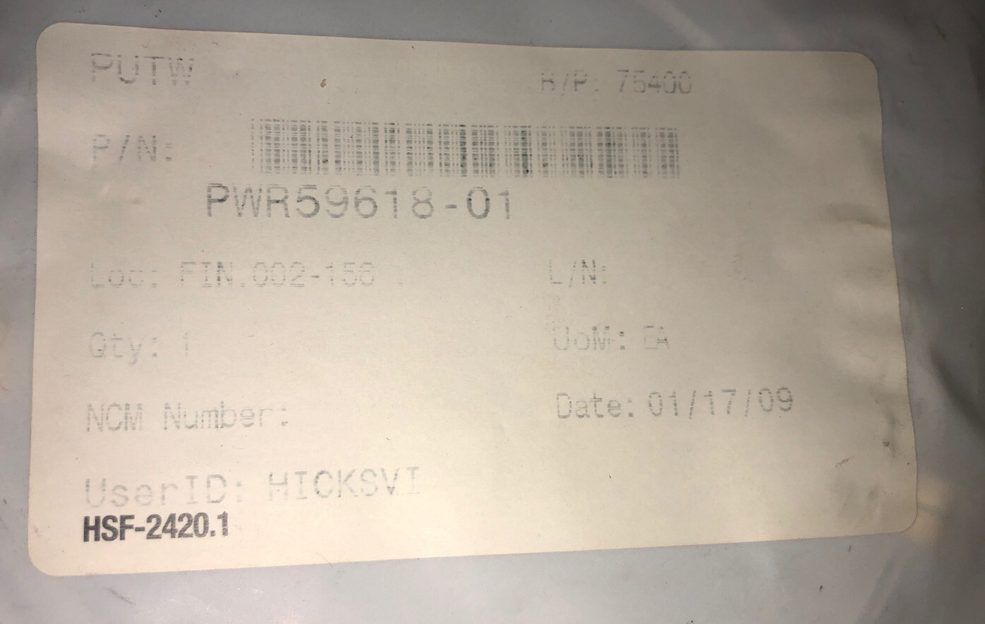 PWR59618-01 Sensor