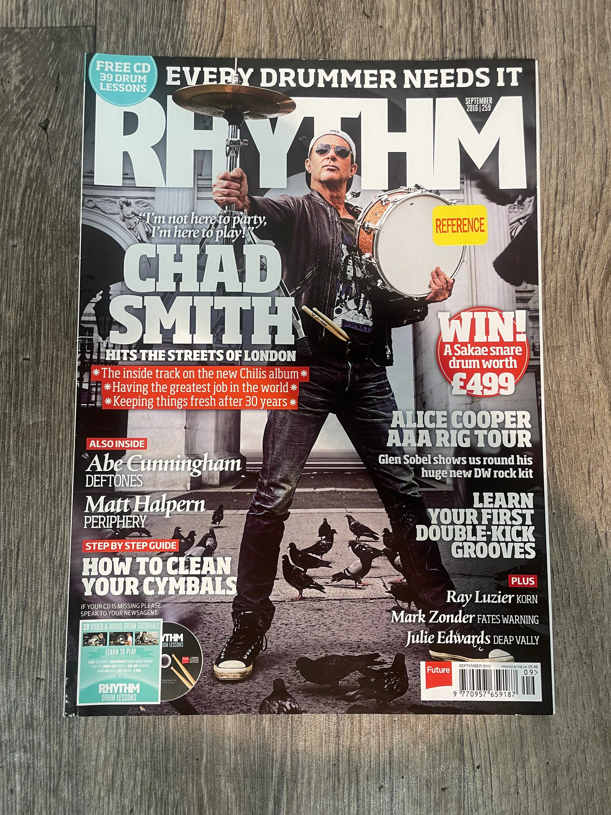 Rhythm Magazine: Chad Smith / Issue 259 / September 2015