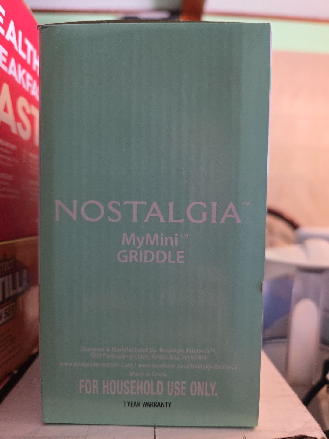 Nostalgia MyMini Griddle BB1 Teal A3