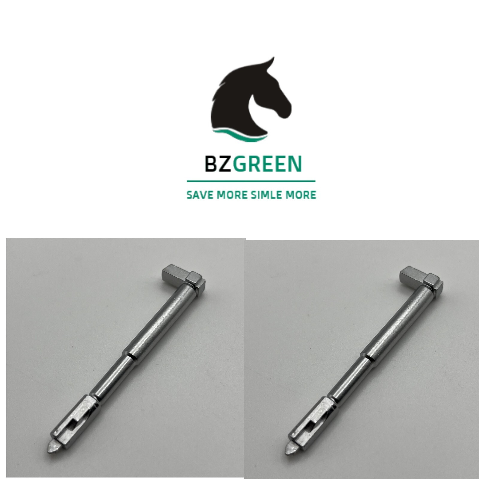 2 Pack Striker Firing Pin for Gen 1 2 3 4 Fit Glock 17 19 26 34 9MM TiN Silver