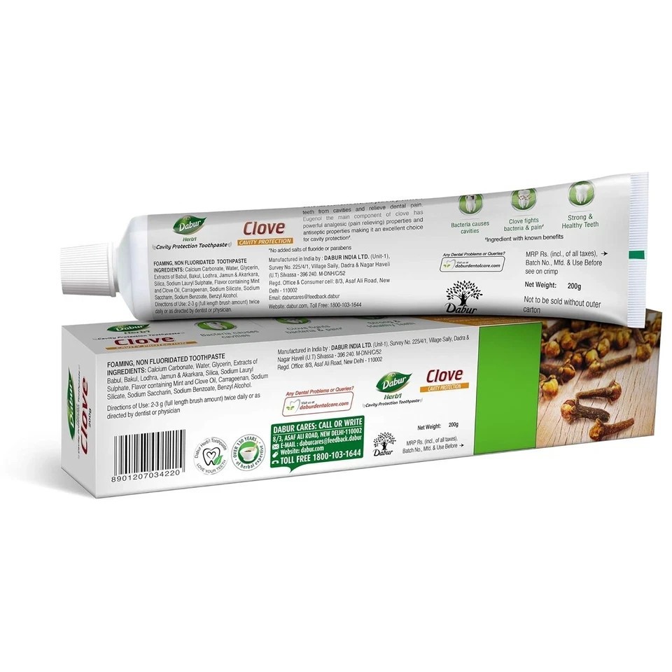 Dabur Herb'l Clove Cavity Protection Toothpaste - 200g