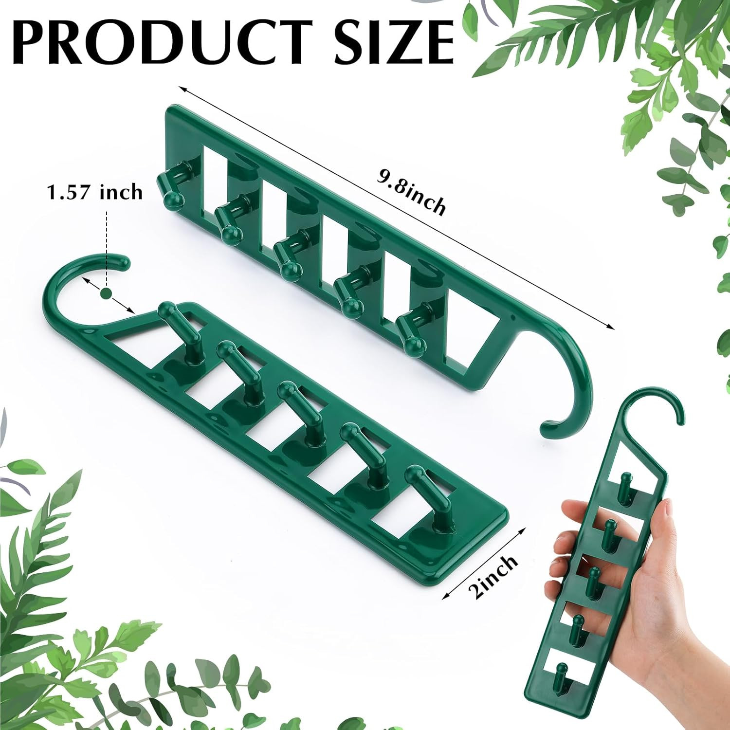 12 Pack Space Saving Hangers for Clothes Heavy Duty Plastic Organizer Multi Clos