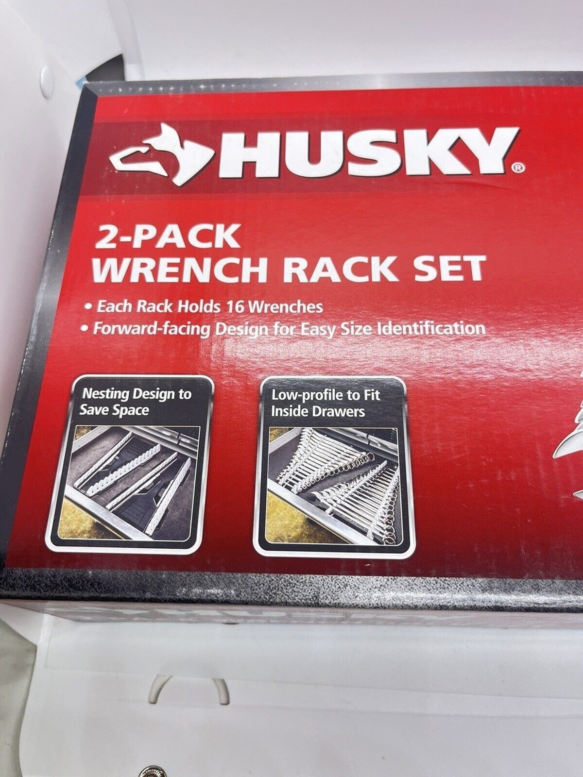 NEW Husky 16-Piece Wrench Rack (2-Pack)