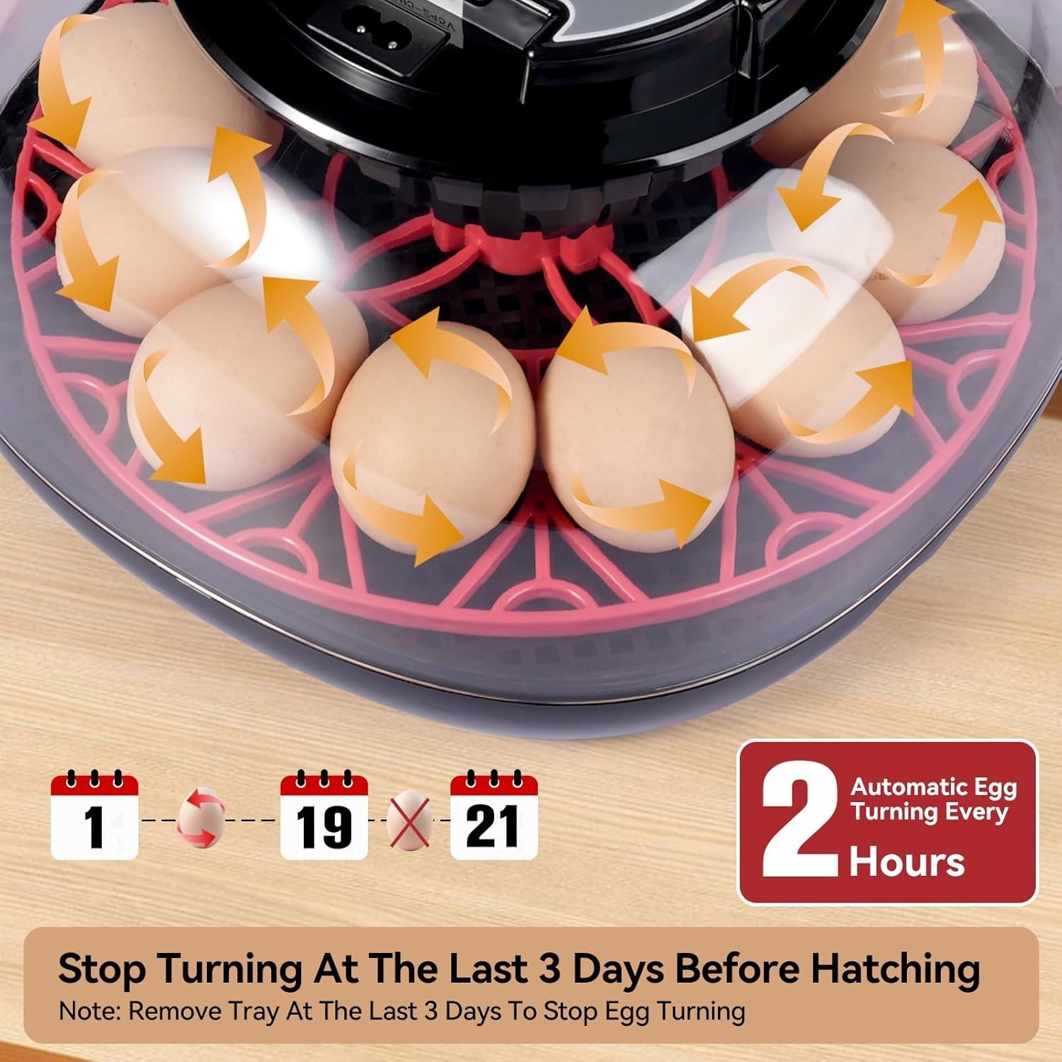 12 Egg Incubators for Hatching Eggs, Chicken Egg Incubator with Automatic Egg...