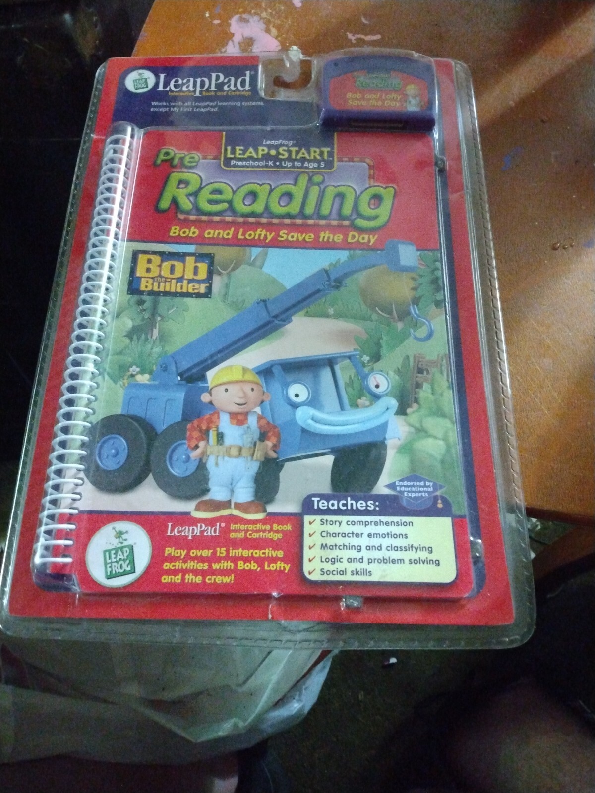 Leap Frog Leap Pad - Bob and Lofty Save the Day - Pre-Reading, Bob The Builder