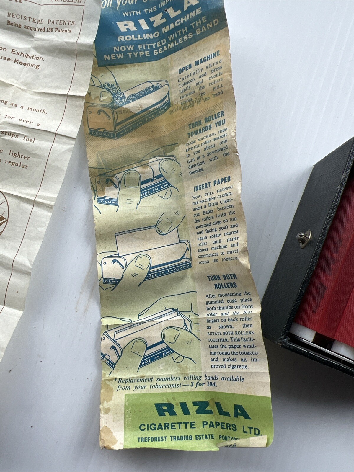 Vtg Rizla+mRolling Machine Roll Tobacco Cigarette