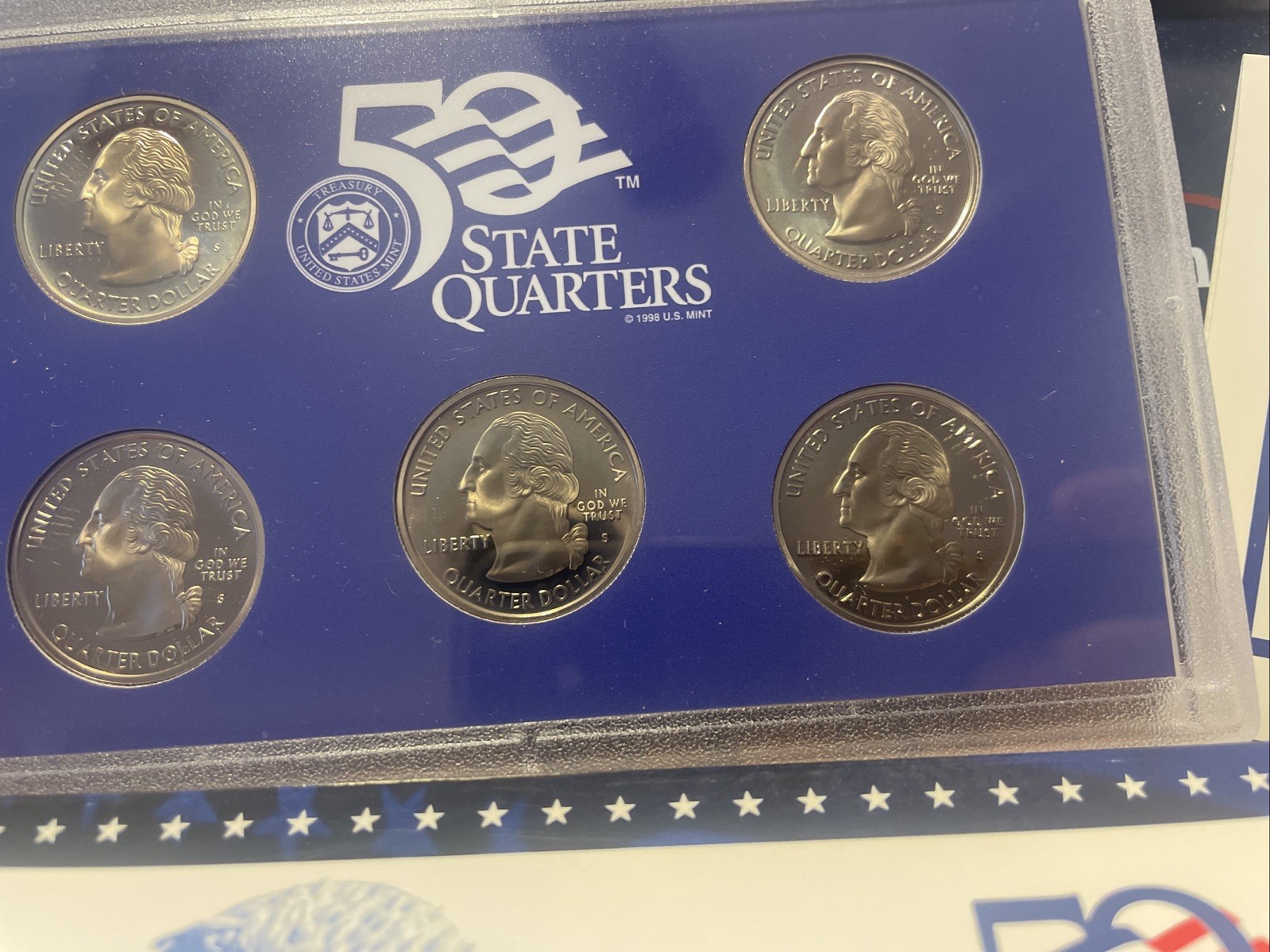 2006 S Proof Set Quarters NV NE CO ND SD w/ COA | U.S. Mint 50 State Quarters