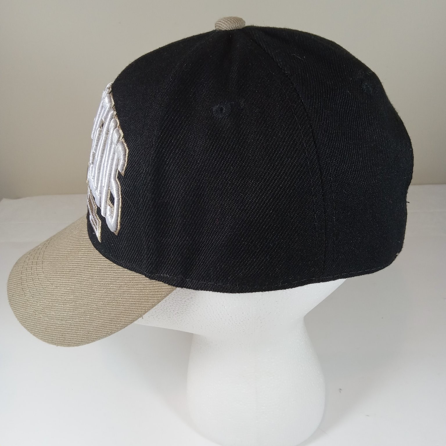 New Orleans Adjustable Strapback Hat Black Khaki Semper Fi