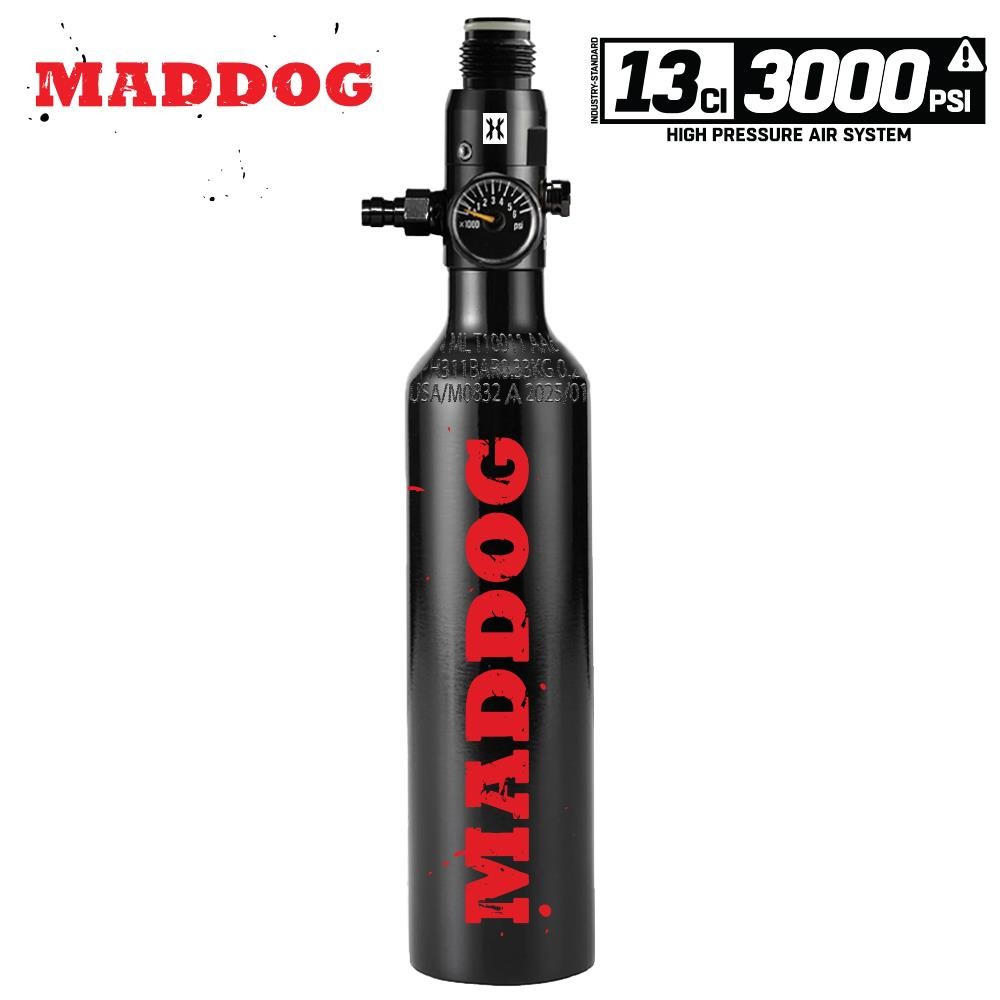 Maddog 13ci/3000psi HPA Paintball Tank with Regulator - Airgun Airsoft PCP