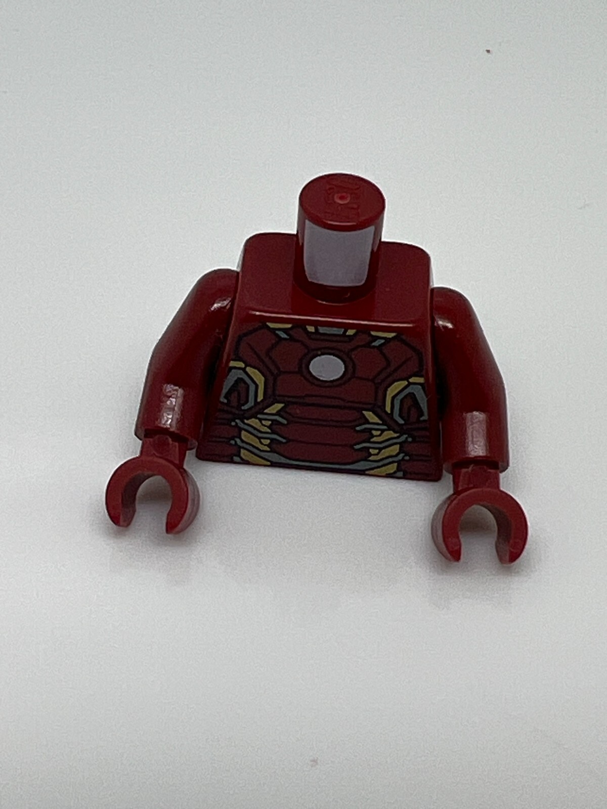 Lego Minifigure Iron Man Torso Armor with White Circle & Gold Plates Mark 43 #54