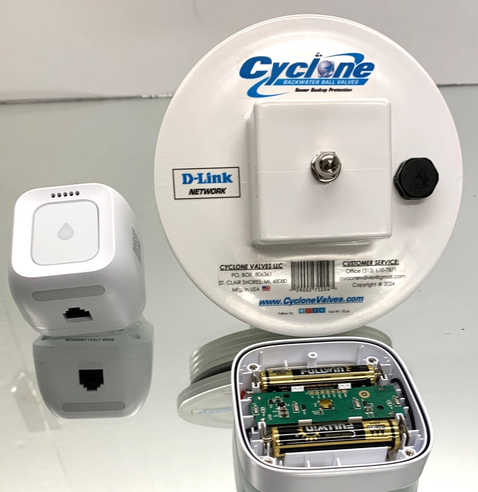 4" WIRELESS D-LINK CLEANOUT PLUG ALARM SENSOR