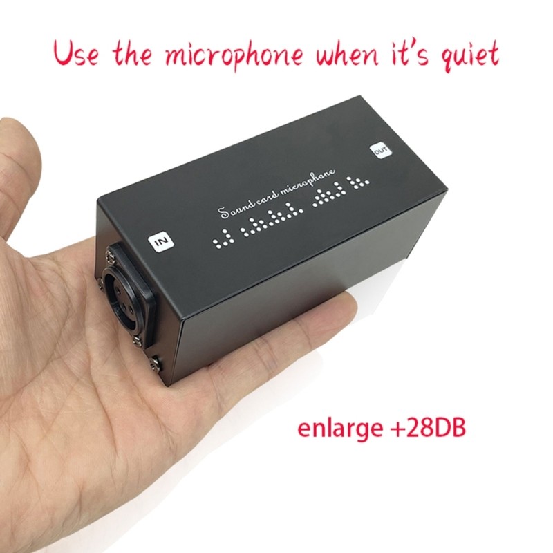 Broadcasting Voice Preamplifier Clean Dynamic Mic Preamplifier Device