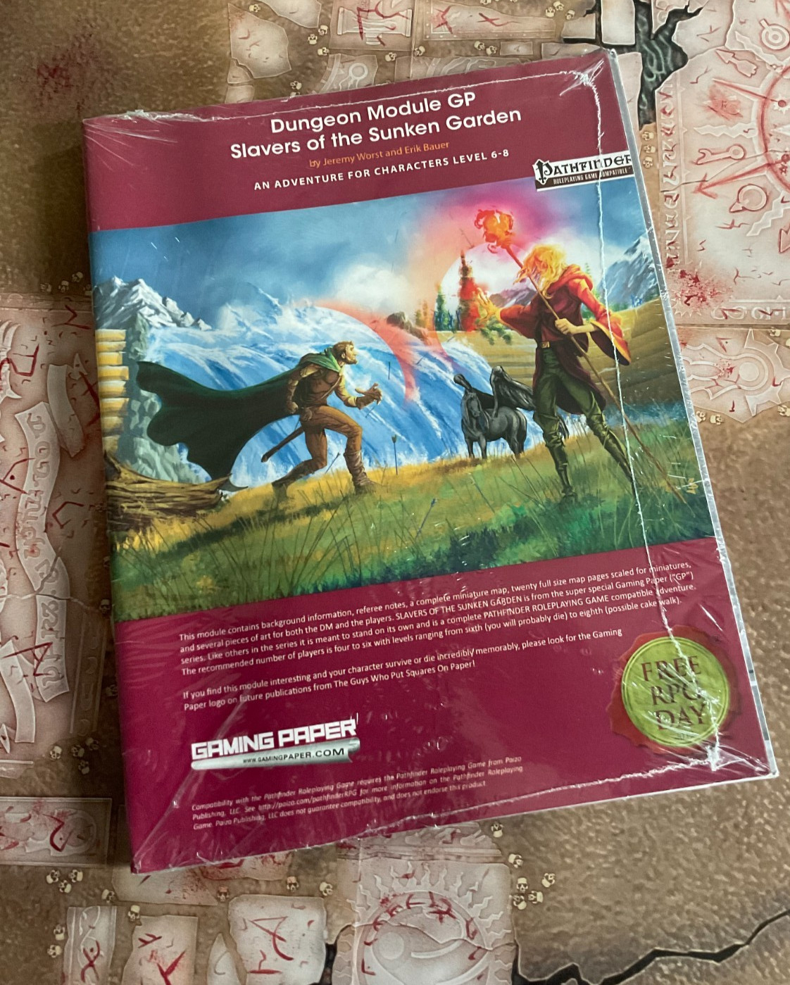 Pathfinder RPG GP SLAVERS of the SUNKEN GARDEN Free RPG Day new sealed PB