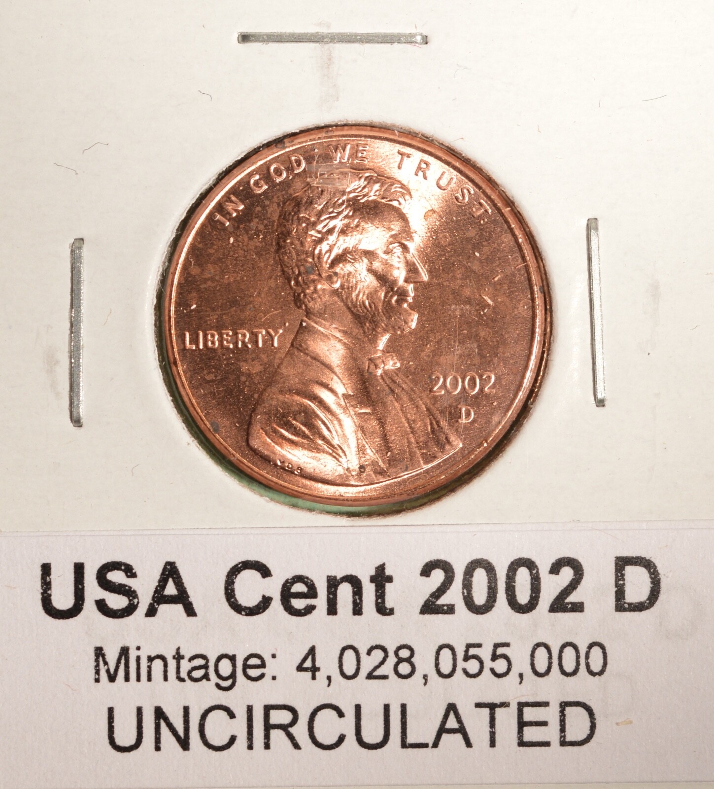 2002D - USA Small Cent - UNCIRCULATED
