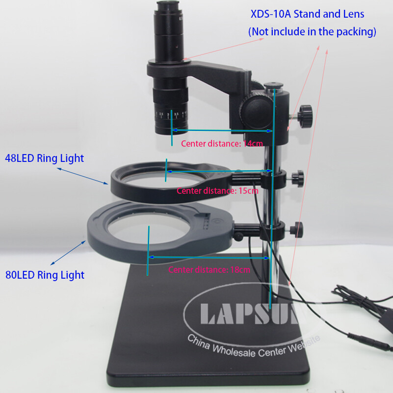 120mm Big Size 48/80 LED Ring industry Microscope Camera Light Illuminator Lamp