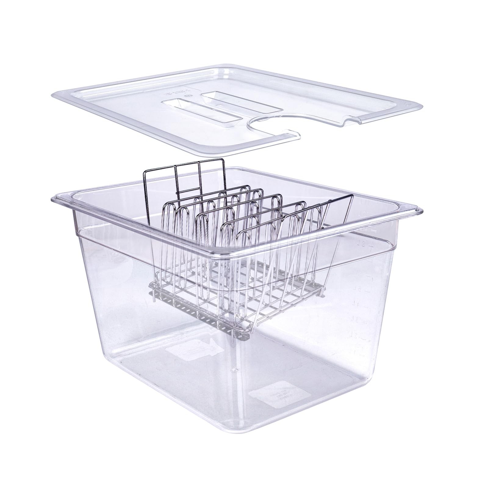 12 QT Sous Vide Container with Lid,Sous Vide Cookers Compatible with Anova, J...