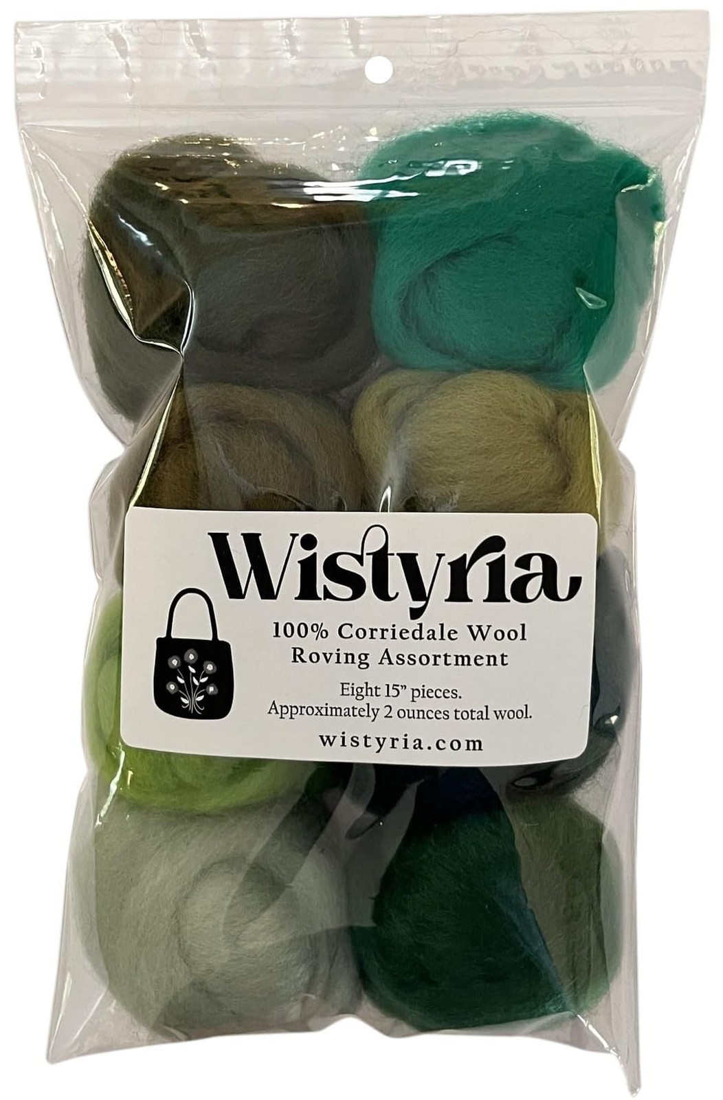60172 Wool Roving 12", .25 Ounce, 8-Pack