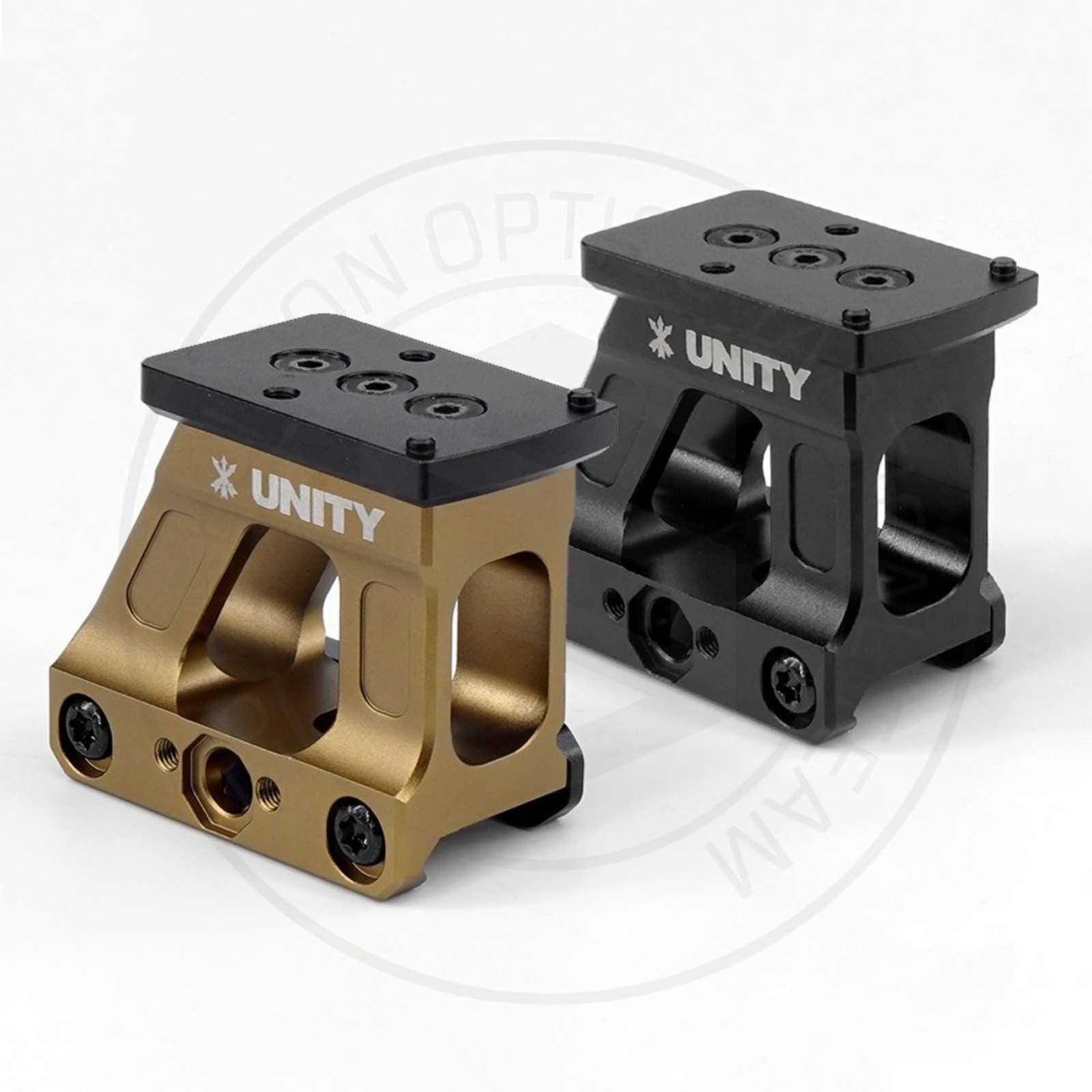 Tactical Unity 2.26" Riser Mount with RMR Plate Optic Base BK TAN