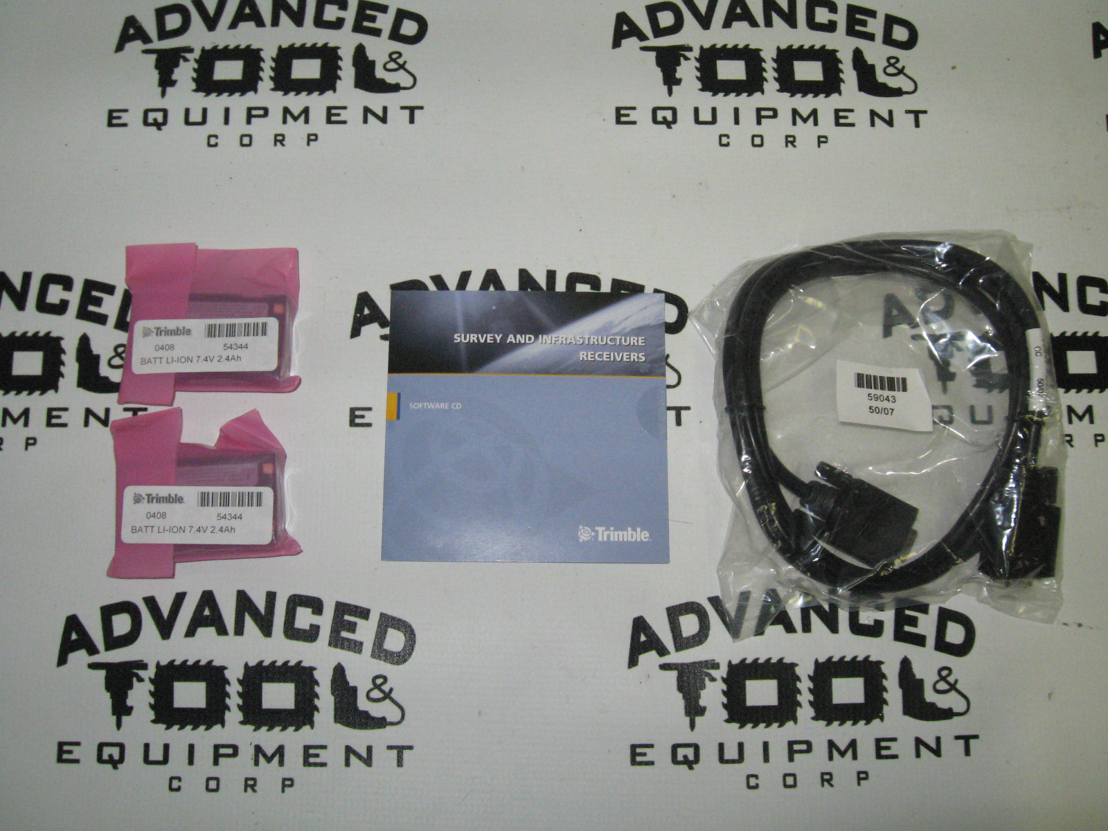 New Trimble 50589-10 R8 GNSS R6 5800 Rover Battery Cable CD Kit w/ 54344