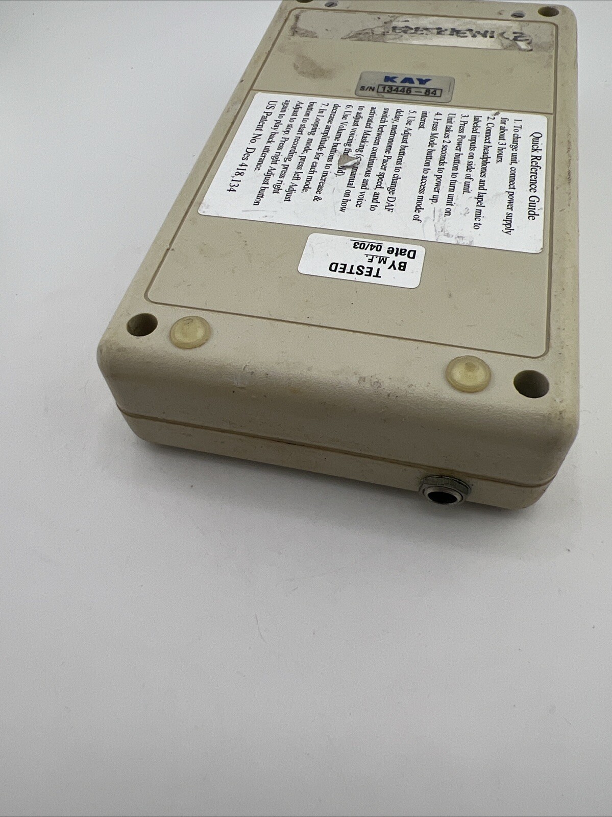 KAY Microphone Pro Audio Facilitator Processor Model 3500 No Power Cord/Accessor
