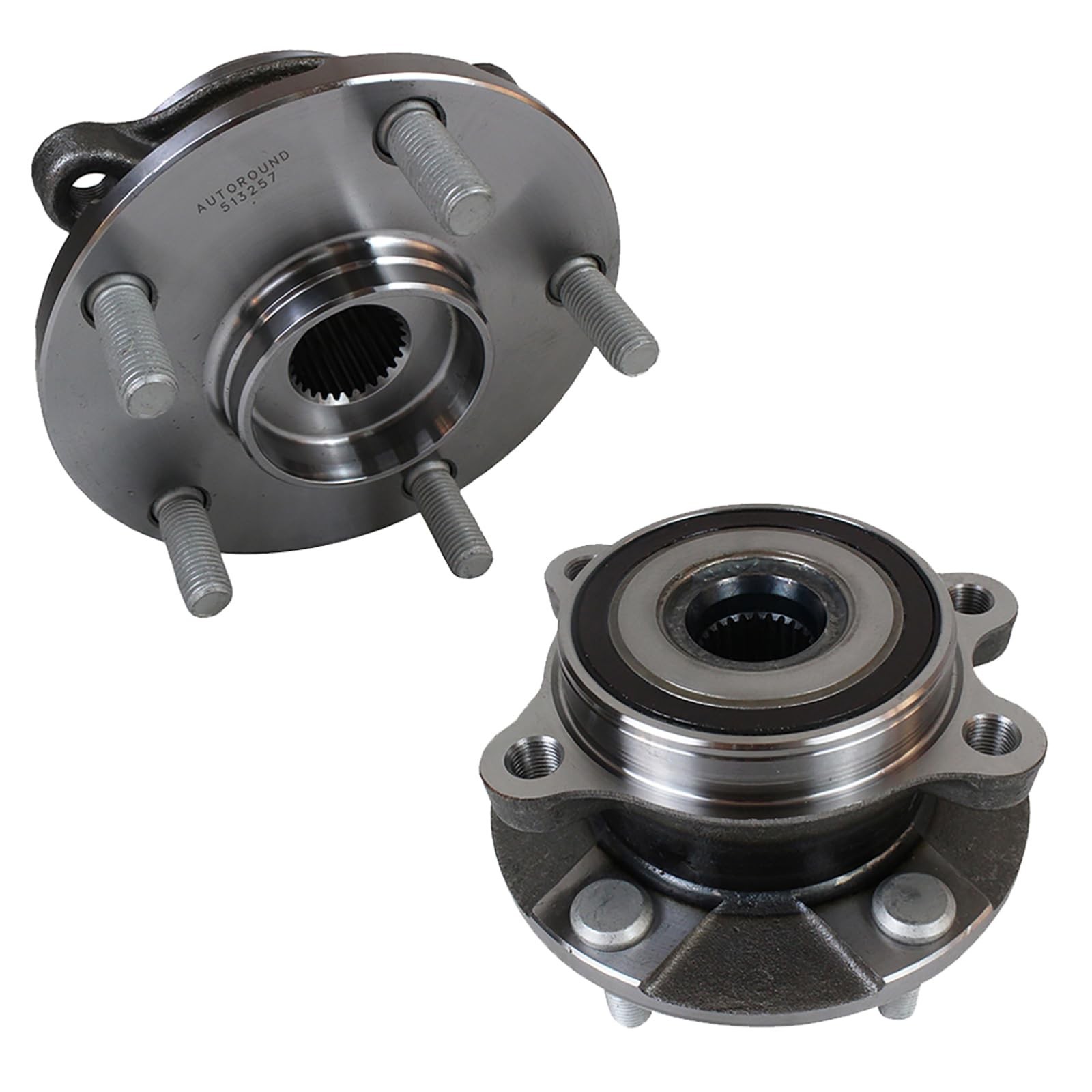 Autoround 513257 [2-Pack] Front Wheel Bearing and Hub Assembly fit for Scion ...