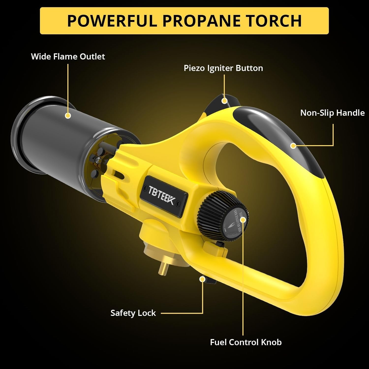 Powerful Culinary Torch with Ergonomic Handle - Ideal for Searing & Grilling