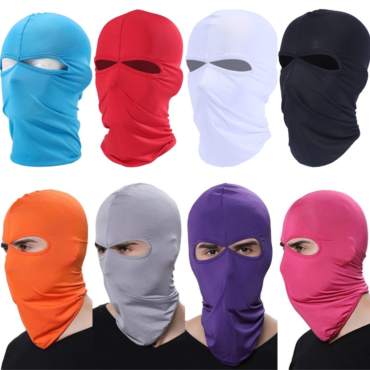Balaclava Full Face Mask UV Protection Ski Sun Hood Tactical Masks for Men Women