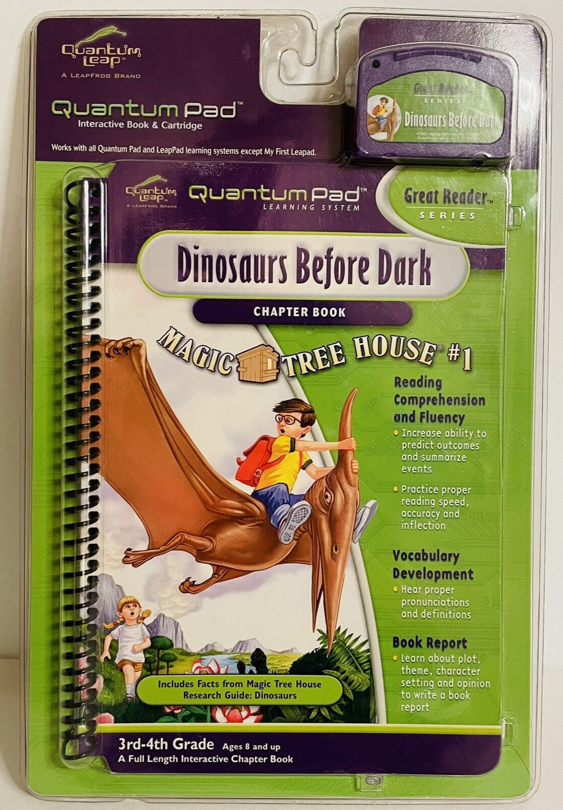Quantum Leap Pad Game Dinosaurs Before Dark Sealed Magic Tree house House #1