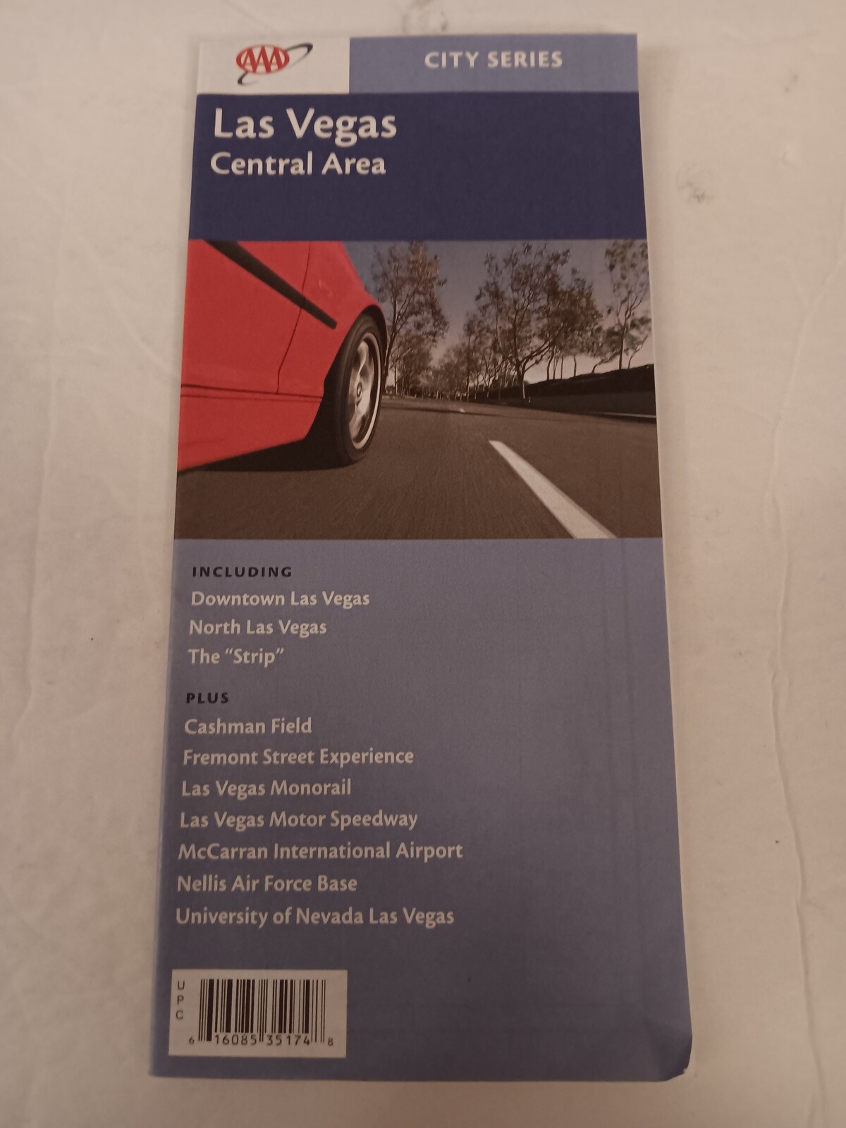 AAA Folded Map City Series Las Vegas Nevada Central Area 2006 Edition Mint