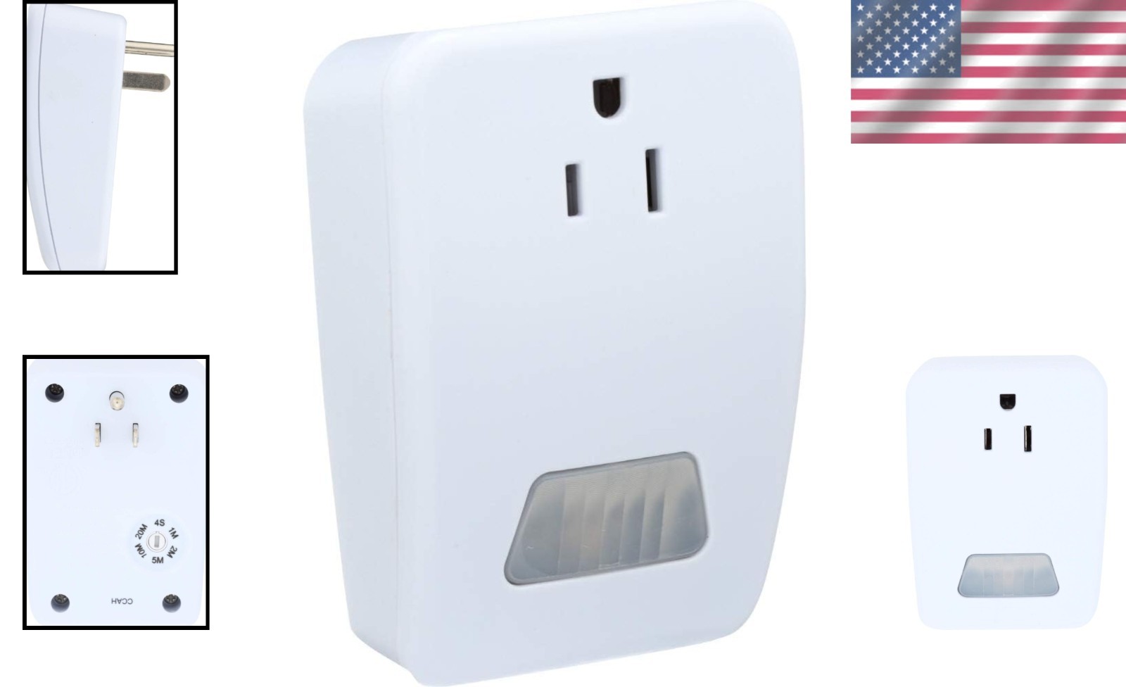 Versatile Plug-in Motion Activated Light Control for Home Security - Auto-Off