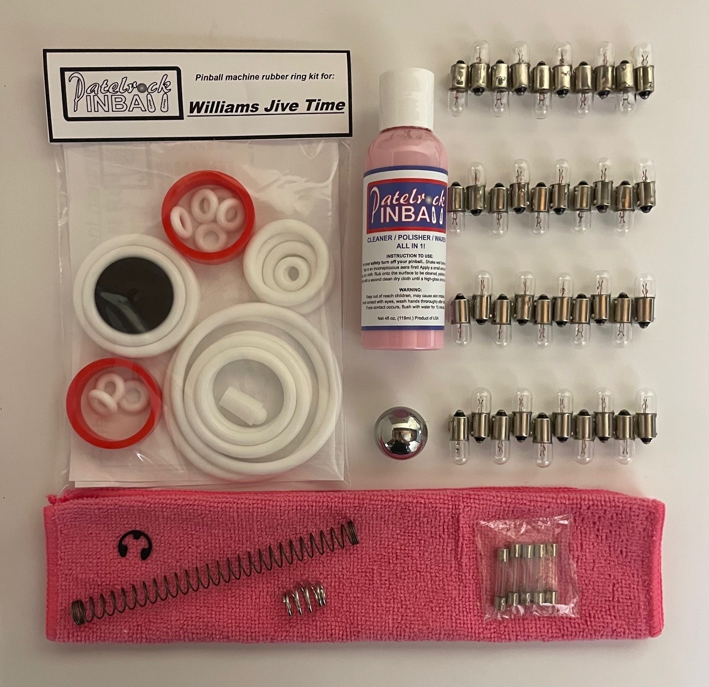 1970 Williams Jive Time Pinball Machine Maintenance Tune Up Kit