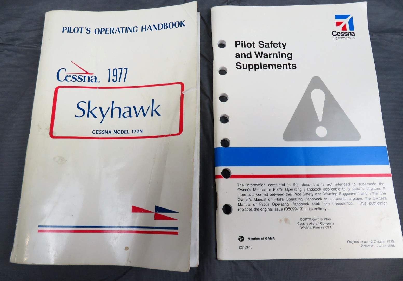 Cessna 1977 Skyhawk Model 172N Pilots Operating Manual-Original W/ Supplements