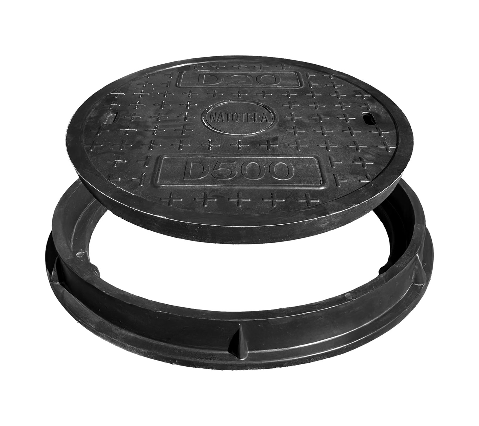Natotela 20In Round Manhole Covers And Frame18In Clear Opening Fiberglass